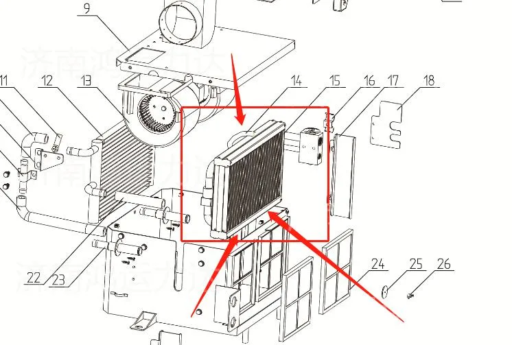 4190002308013 Refrigerator for Lgmg Mining Truck Part